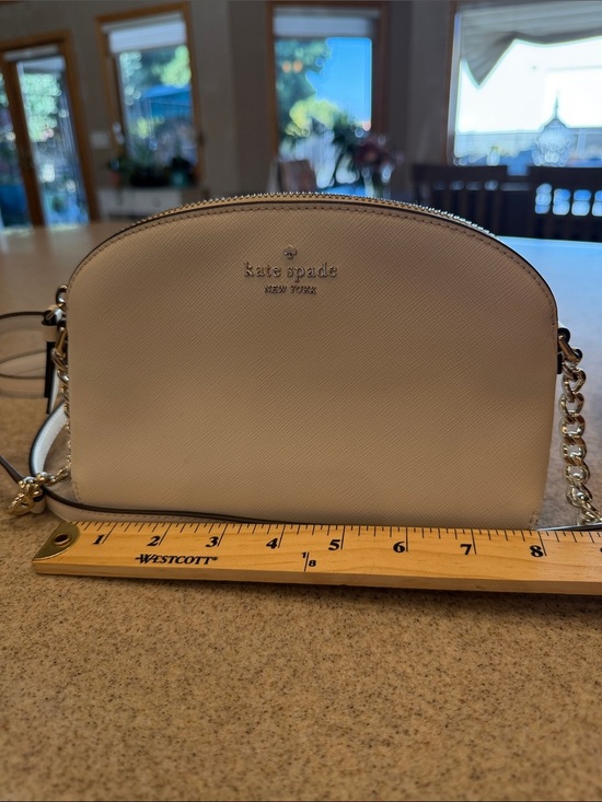 kate spade Handbags - kate spade Cream Saffiano Dome Crossbody with Gold chain